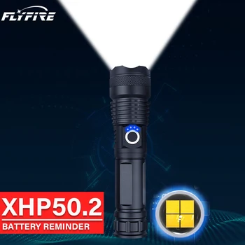 XHP50.2 LED-uri Lanterna 18650 26650 Baterie Reîncărcabilă Lumina Flash Zoom de Mare Putere cu Led-uri Lanterne XHP50 Luminos Lampă de Lucru
