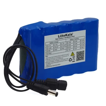 LiitoKala Portabil Super 18650 baterie Reîncărcabilă baterie Litiu-Ion, capacitate DC 12 V 6800 Mah CCTV Cam Monitor 12.6 V 1A Încărcător