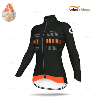 2020 Iarna Haine de Ciclism cu Maneca Lunga Jersey Echipa Pro Thermal Fleece Femeie MTB Uniformă Rutier Biciclete Uzura