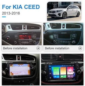 Carplay Auto Pentru KIA CEED 2013 2016 Android Player Multimedia Navigatie GPS Auto Audio Stereo Radio Recorder Unitate Cap