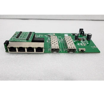 Reverse switch PoE 4x10M/100M/1000M Port & 2 SFP Gigabit Ethernet PCB placa de baza