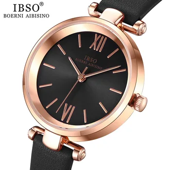IBSO 8 MM Ultra-Subțire pentru Femei Ceasuri de Lux Roz sex Feminin Ceas de mână Ceas de Moda Montre Femme Cuarț Ore Relogio Feminino