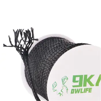 Kevlar negru Linie de 50 de metri 1500lb Împletit Linie pentru Pescuit Sport în aer liber, Zbor de Linie Zmeu Șir de Supraviețuire Cablu