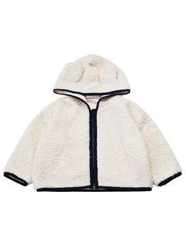 2-6 Ani Iarnă Băieți Fete Fleece Cu Gluga Copii Copii Copii Gros Sacou Cald Îmbrăcăminte Exterioară