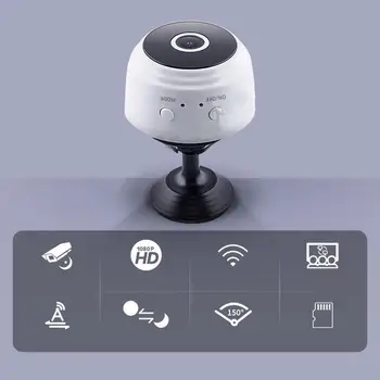 Micro Thuis Draadloze Video Cctv Mini de Supraveghere de Securitate Întâlnit Wifi Ip Camara Senzor Infrarood Cmos 2MP Telefon Deșteptător Cameră