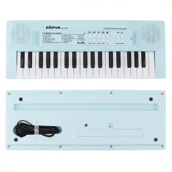 37 de clape Electronice, Pian Tastatură Muzică Digitală Bord Cheie cu Microfon Muzical Iluminare în Roz și Albastru Opțional