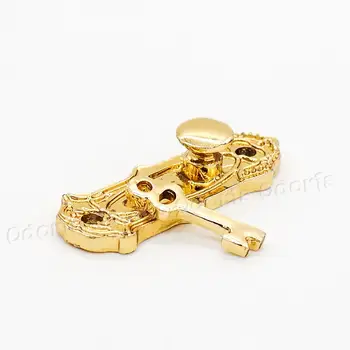 Odoria 1:12 Miniatură de Aur Ușă de Blocare si Cheie Kit 4 Seturi în 1 Pachet de Metal Hardware Păpuși Accesorii