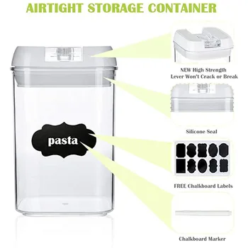 Etanș Containere de Depozitare a Alimentelor din Plastic Containere de Cereale cu Blocare Ușor Capace Bucătărie, Cămară Organizarea și Rezervor de Stocare