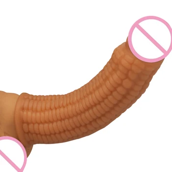 Noul Mascul Mare Penis Realist Maneca Extender Penis Artificial Reutilizabile Prezervative Pentru Bărbați Adulți Durată De Produs Inel Pentru Penis Jucarii Sexuale