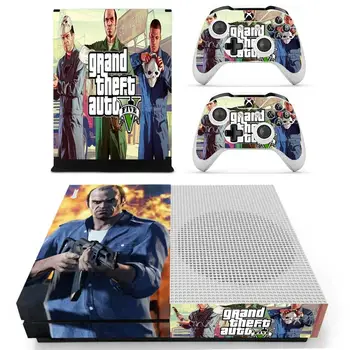 Grand Theft Auto V GTA 5 Piele Autocolant Decal Acoperire Pentru Xbox One Consola S & Kinect & Controlere Pentru Xbox Slim Piei de Autocolante