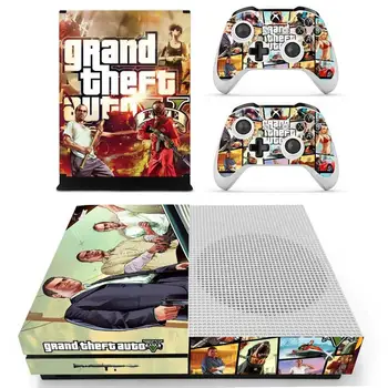 Grand Theft Auto V GTA 5 Piele Autocolant Decal Acoperire Pentru Xbox One Consola S & Kinect & Controlere Pentru Xbox Slim Piei de Autocolante