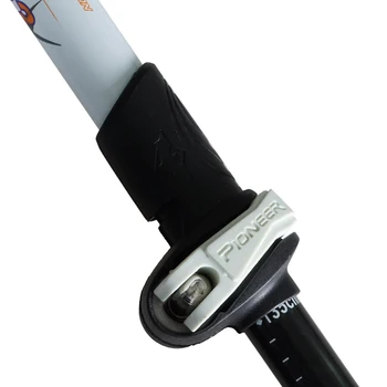 1 Pereche Pioneer Fibra De Carbon Bețe De Trekking Flip Quick Lock Anti-Șoc Ultralight Pliabil Drumeții Bastoane