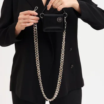 Femei geanta 2020 nou PU Clapa Euro-America stil Grosier Lanțuri de Moda Solid Hasp Umăr Moale Genti posete geanta MINI saci de designer