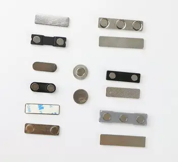 10buc Adeziv Numele Insigna Magnet de Metal Magnetic Puternic ecuson Insignă Suport de Fixare Suport Card Nume de Etichetă Magneți Catarame