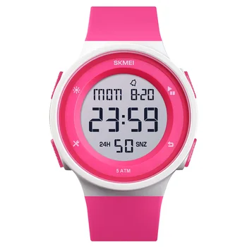 SKMEI Moda Barbati Femei Ceasuri Sport Impermeabil Ceas Digital cu LED Femei Bărbați Multifuncțional Băiat Fată Ceas de mână Montre 1445