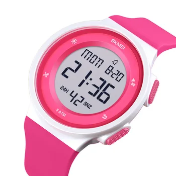 SKMEI Moda Barbati Femei Ceasuri Sport Impermeabil Ceas Digital cu LED Femei Bărbați Multifuncțional Băiat Fată Ceas de mână Montre 1445