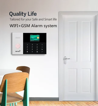 PGST Wifi de Alarmă de Securitate 433MHz Detector de Mișcare APP Acasă de Control Antifurt Sistem de Alarma GSM pentru Casă Inteligentă