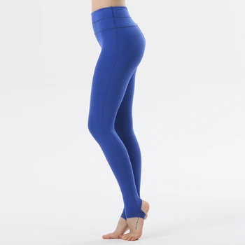 Fără sudură de energie jambiere liftingul de compresie sport jambiere Albastru înaltă waisted yoga pas pantaloni control burtă femei sport uzura