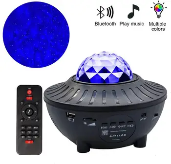USB LED Cer Înstelat, Lumina de Noapte Proiector Blueteeth Control Vocal Music Player Noapte Romantică la Lumina Galaxy Proiector Star Lampa