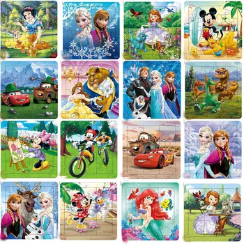 Disney Frozen Mickey Minnie Mouse Sirena Sofia Ursul Pooh Puzzle Imprimate De Învățare Educație Interesante Jucarii Din Lemn Pentru Copii