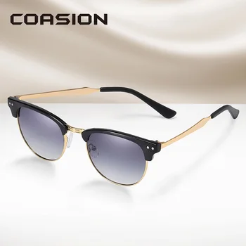 COASION 2020 Design de Brand Polarizat ochelari de Soare pentru Femei Barbati Retro Jumătate Cadru Metalic Ochelari de Soare pentru Condus zonnebril CA1364