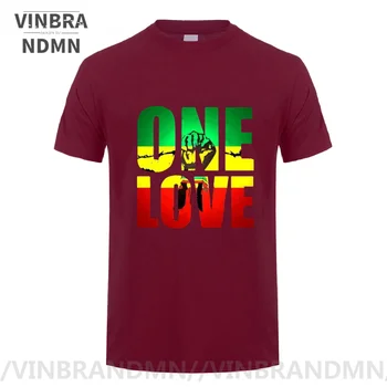 Vinbrandmn RASTA O IUBESC ORAȘUL Tricou barbati Rastafari Regele Leu T-shirt Jamaica Flag Cel Mai bun de Rosu, Galben & Verde Design de Top Tee