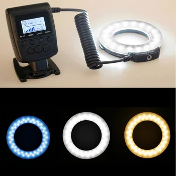 SAMTIAN RF-600D Led Macro Flash LED Inel Speedlight Pentru Canon Nikon Olympus Sony DSLR