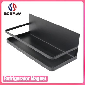 Boeray Noi Magnet de Frigider Raft de Depozitare Suport Durabil Bucătărie Grele Punch-gratuit Magnetic Raft Mare Qulity Cuier