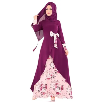 2019 noi elegent stil de moda musulmană femei plus dimensiune lung abaya S-XXL
