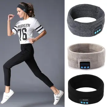 Unisex Wireless Bluetooth Sport Bentita Muzica Căști Yoga Funcționare Elastic Sweatband Difuzor Hands-Free Tricot Eșarfă
