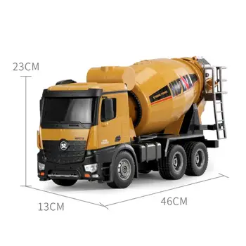 1/14 scară 10 canal rc masina Huina 1574 control de la distanță mixer de beton de construcții model de camion