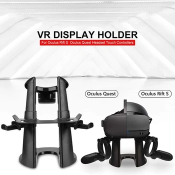 Vr Stand,setul cu Cască Titularul de Afișare și Stație pentru Oculus Rift S Oculus Quest Cască Apăsați Controlere