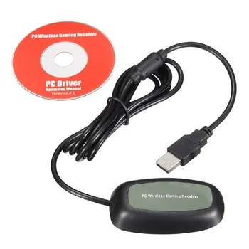 Wireless Gamepad PC, Adaptor USB Receptor cu CD Pentru Microsoft Xbox 360 Consola Operator PC Receptor de Jocuri Accesorii