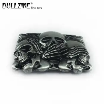Bullzine aliaj de zinc retro Cranii catarama cositor termina FP-03399 de cowboy, blugi cadou catarama picătură de transport maritim