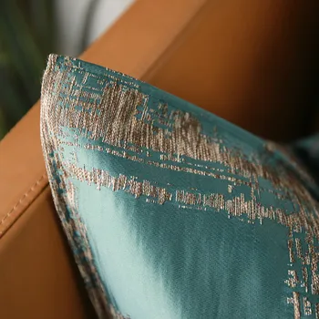DUNXDECO față de Pernă Perna Decorativa Caz Modern, Simplu de Lux Jacquard Verde Verificați Coussin Canapea Scaun lenjerie de Pat Pernă Acoperă