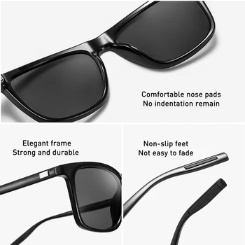 CAPONI Polarizat ochelari de Soare Barbati Fotocromatică Viziune Clară Ochelari UV a Proteja Piața Conducere Ochelari de Soare Pentru Barbati BS387