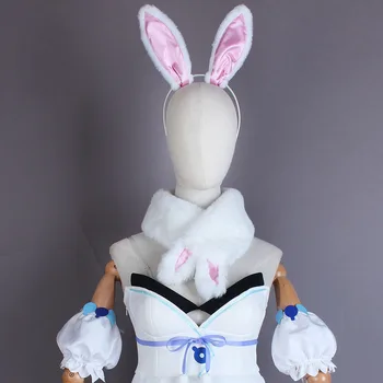 VTuber Usada Pekora Impletituri Hololive Fantezie Fata Bunny Ureche de Cosplay, Costume Cosplay Costum de Halloween Toate set