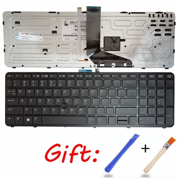 NOUL engleză laptop tastatura iluminata PENTRU HP pentru ZBOOK 15 17 G1 G2 PK130TK1A00 SK7123BL NE-Cadru negru