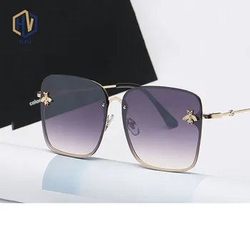 OFIR 2019 Lux ochelari de Soare Noi Doamnelor Cadru Metalic Albine Decor Doamna Designer de Moda Ochelari de Soare pentru Bărbați Ochelari de UV400 SK-85