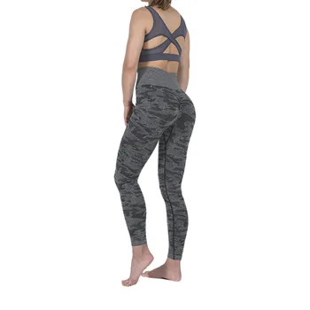 Elegant Camo Fără Sudură Femei Jambiere Talie Mare Push-Up Elastica Fitness Pantaloni De Yoga Pentru Femei Sport Camuflaj Bine Sport, Jambiere