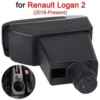 Pentru Renault Logan 2 Cotiera Cutie Logan 2 Auto Universal Central Cotiera Cutie de Depozitare suport pentru pahare scrumieră modificarea accesorii