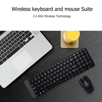 Logitech MK220 104 Taste Wireless Keyboard Mouse 1000dpi USB Receptor Set libertatea de a Călători Mult mai Mici de Design fără fir de 2,4 GHz
