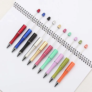 50pcs Mixte colorate din Plastic Beadable Pen Șirag de mărgele Pixuri Pix Cadou Pix Kidsparty Cadou Personalizat Cadou de Nunta pentru Oaspeti