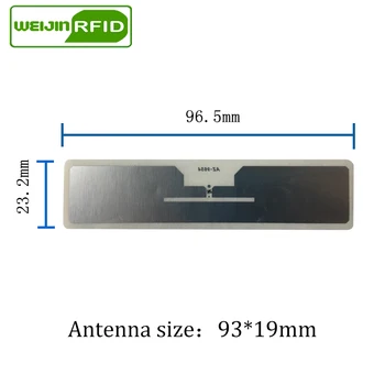 Tag RFID UHF autocolant Străin 9654 EPC 6C umed inlay 915mhz868mhz860-960MHZ Higgs3 500pcs transport gratuit, adeziv pasiv etichetă RFID