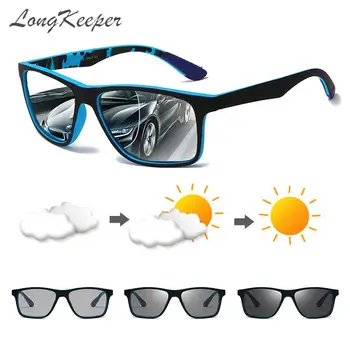 LongKeeper Sport Ochelari de Soare Moda pentru Bărbați Fotocromatică 2021 ochelari de Soare Negru Albastru Polarizat în aer liber Oculos De Sol Masculino