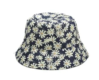 2020 Doua Parte Reversibile crizantema Găleată Pălărie de Pescuit Capace Femei Bărbați Hip Hop bob pălărie de vară coreean panama pălărie de soare