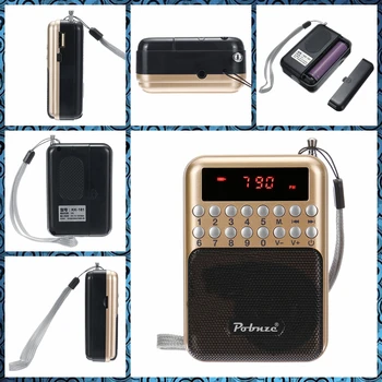 Mini Portabil LCD Digital FM S t Difuzor Radio USB, TF Card Mp3 Player