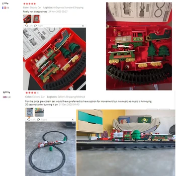 Tren Electric Jucării Lungă Cale ferată Set Cu Sunet de Lumină Clasic Tren cu Aburi Jucării DIY Cusaturi de Învățământ Jucărie de Crăciun Birt