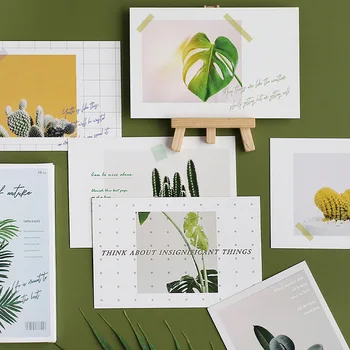 30pcs lumina Soarelui și Plante Verzi Stil Carte Ca Invitatie la Petrecere DIY Decorare Card Cadou Mesaj Carte Poștală