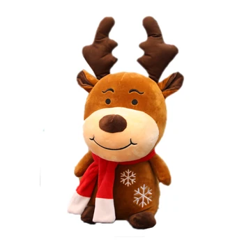 1buc Drăguț Eșarfă Reni de Pluș Umplute Papusa Moale Jucărie pentru Copii Canapea Acasă Decor Cadou de Crăciun pentru Copii Jucarii Educative Ornamente de Crăciun